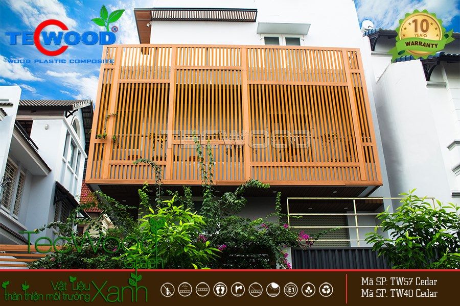 Lam che nắng ban công cho biệt thự