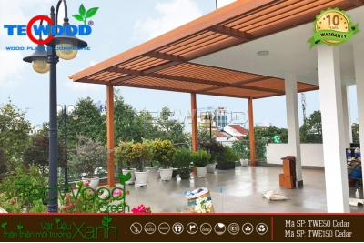 Công trình giàn lam che nắng sân thượng biệt thự Chánh Nghĩa, Thủ Dầu Một