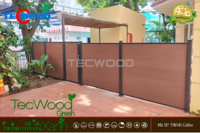 Công trình hàng rào gỗ nhựa TecWood tại nhà trẻ quốc tế Thủ Đức