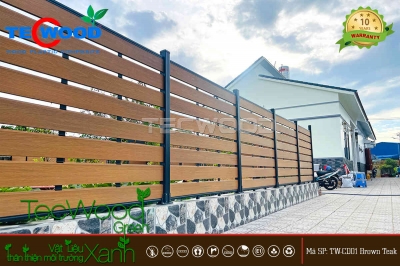 Công trình hàng rào lắp ghép khung nhôm tại Cần Thơ