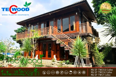 Công trình lan can gỗ nhựa TecWood - Điểm nhấn sang trọng cho nhà vườn tại Đồng Nai