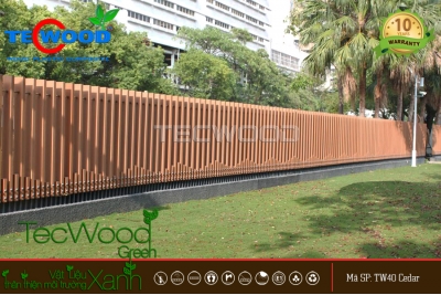 Hàng rào gỗ nhựa lắp ghép
