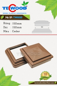 Nắp chụp đầu và chân trụ cột TecWood TWH150 - Cedar